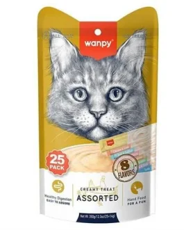 Wanpy Karışık 5 li Lezzetli Krema Kedi Ödülü 5*14 gr RAC-MİX