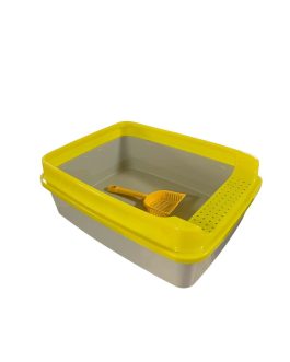 CANS Lüx Açık Kedi Tuvaleti (Orta Boy) 51x39x19 h kürekli 10 adet