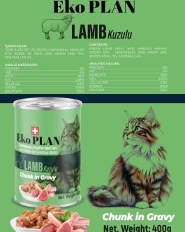 Ekoplan KUZULU kedi konservesi koli içerisi 12 adet YEŞİL