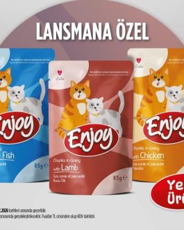 ENJOY POUCH 85GR X 22 ADET 3 ÇEŞİT VAR ÇEŞİT YAPALIM 3 VE 3 ÜN KATI OLACAK ŞEKİLDE SİPARİŞ VEREBİLİRSİNİZ.